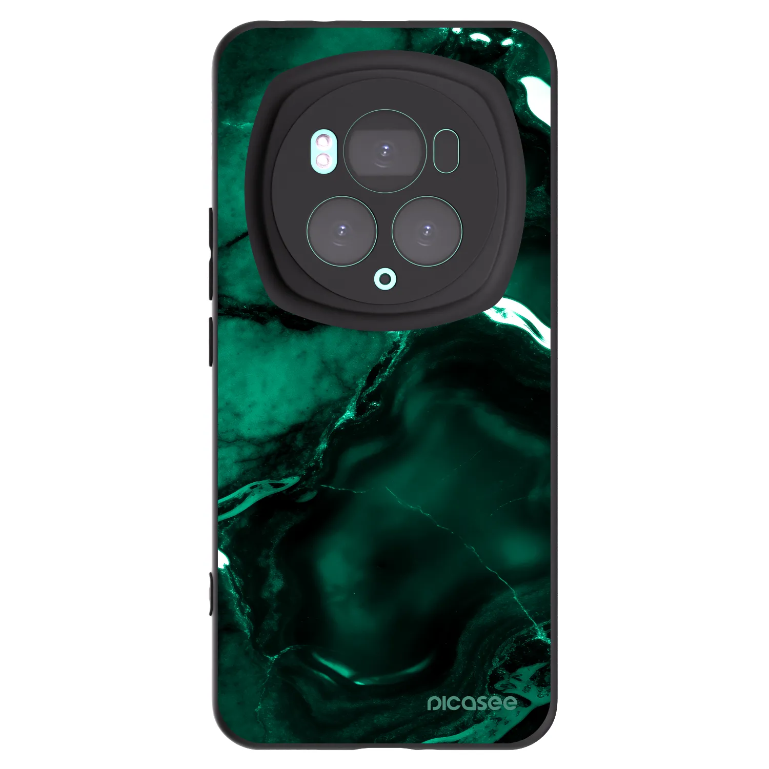 Picasee crna silikonska maskica za Honor Magic6 Pro - Dark emerald