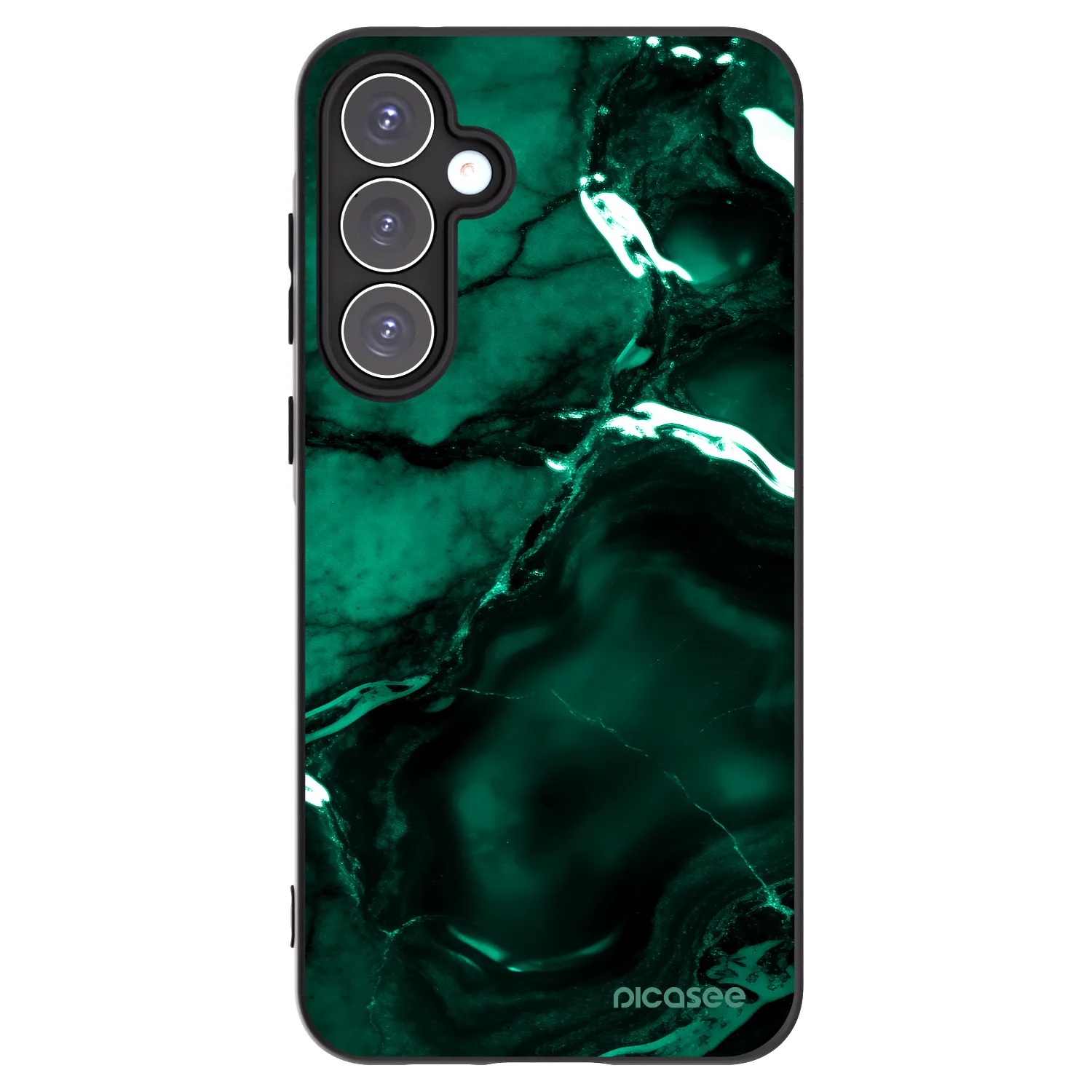 Picasee crna silikonska maskica za Samsung Galaxy A55 5G A556B - Dark emerald