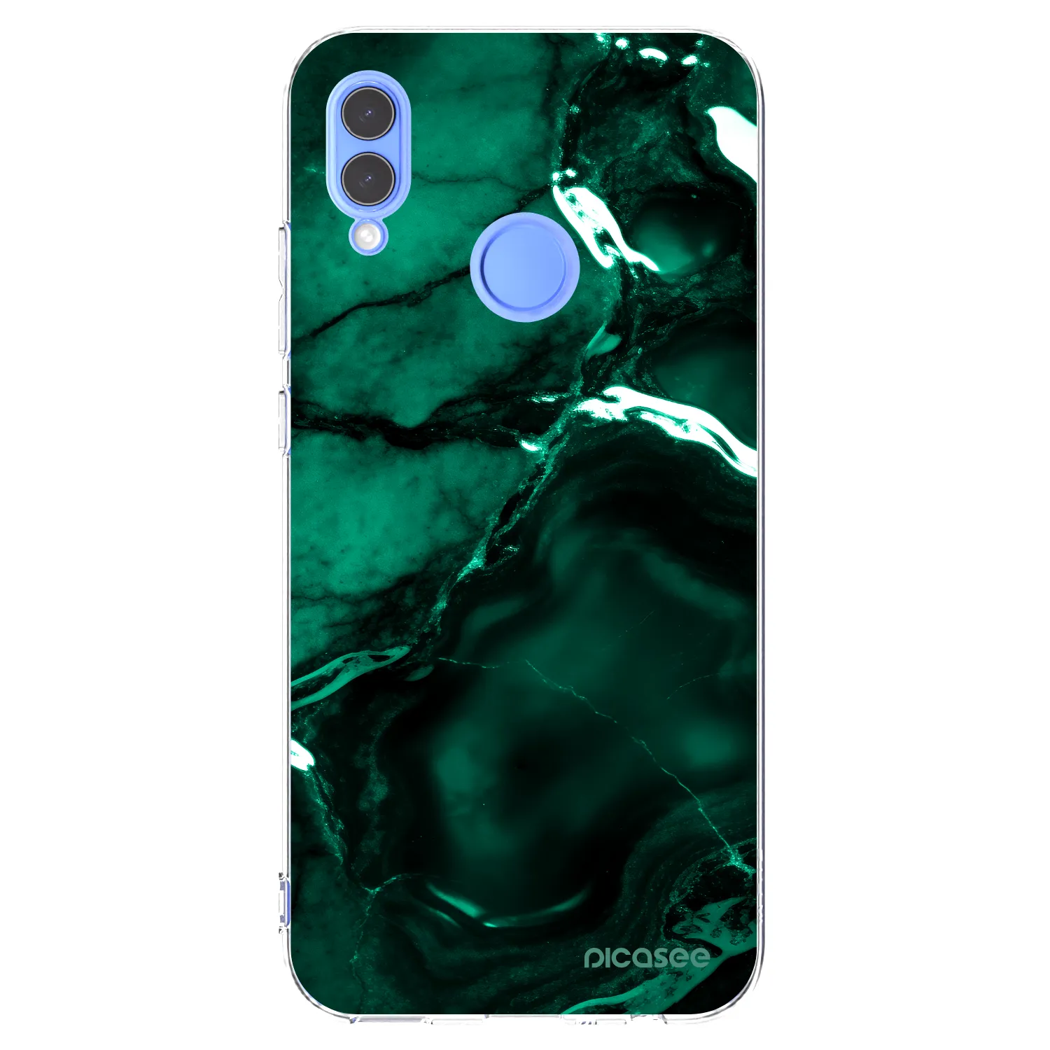 Picasee silikonska prozirna maskica za Honor 10 Lite - Dark emerald