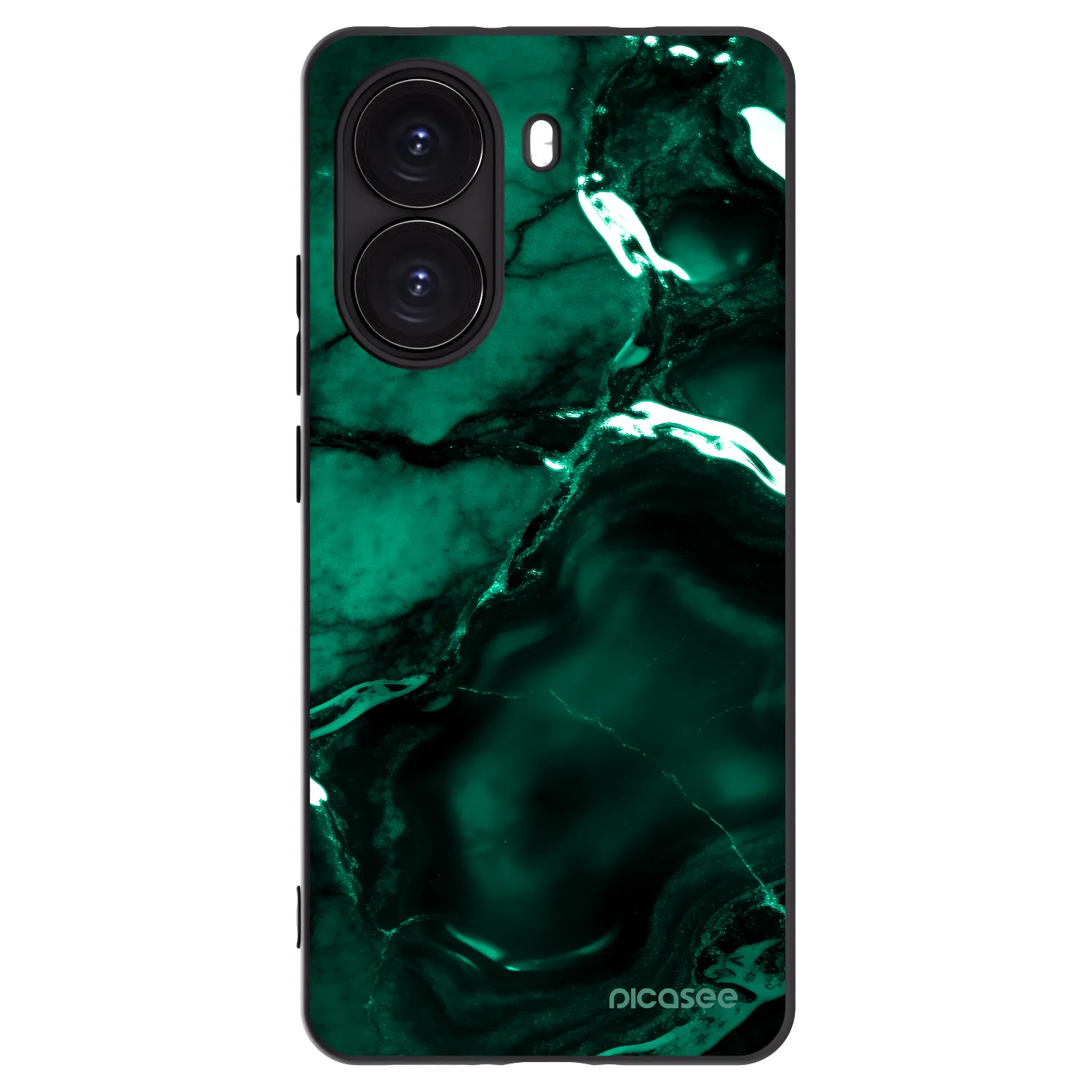 Picasee crna silikonska maskica za Xiaomi Poco X7 Pro 5G - Dark emerald