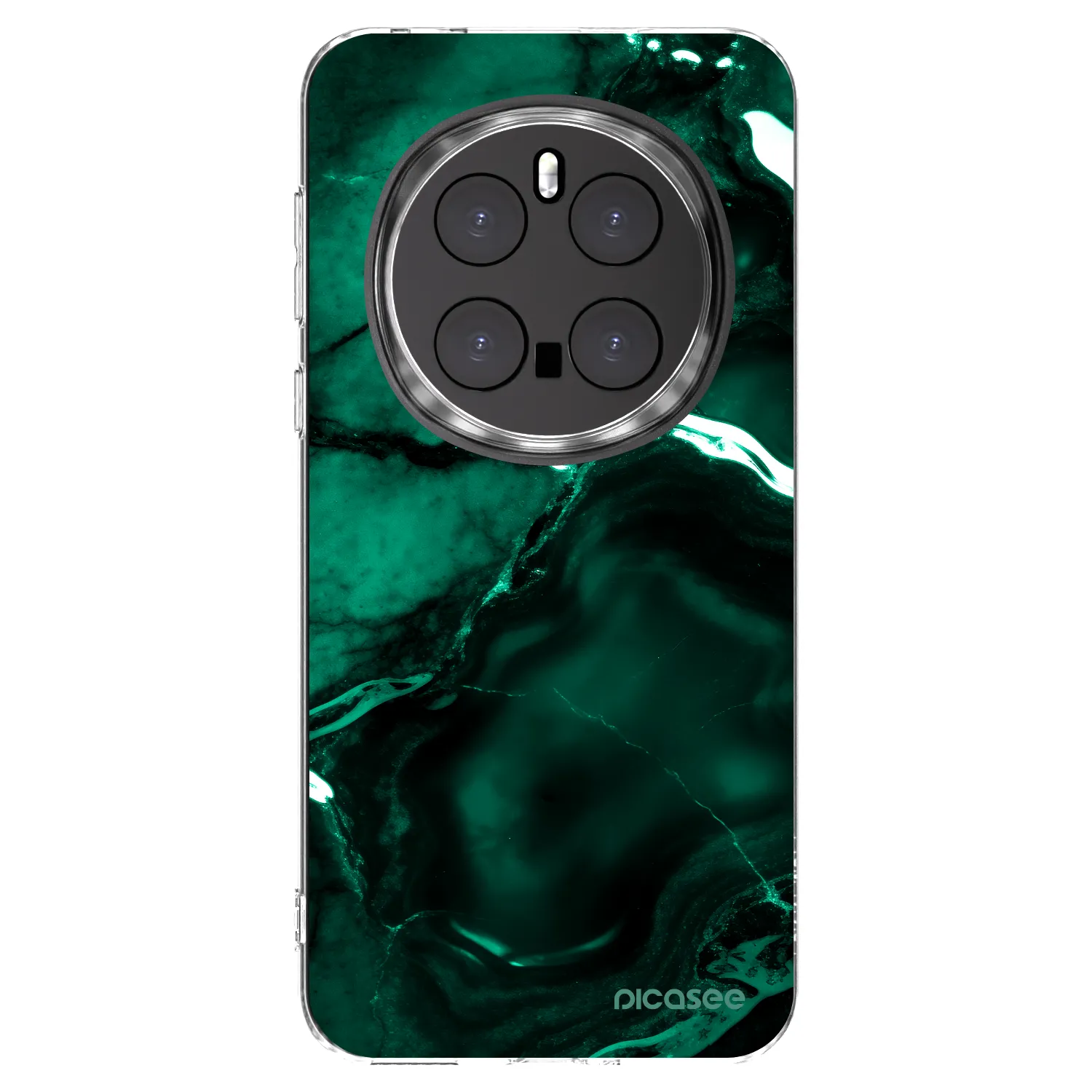 Picasee silikonska prozirna maskica za Honor Magic7 Pro 5G - Dark emerald