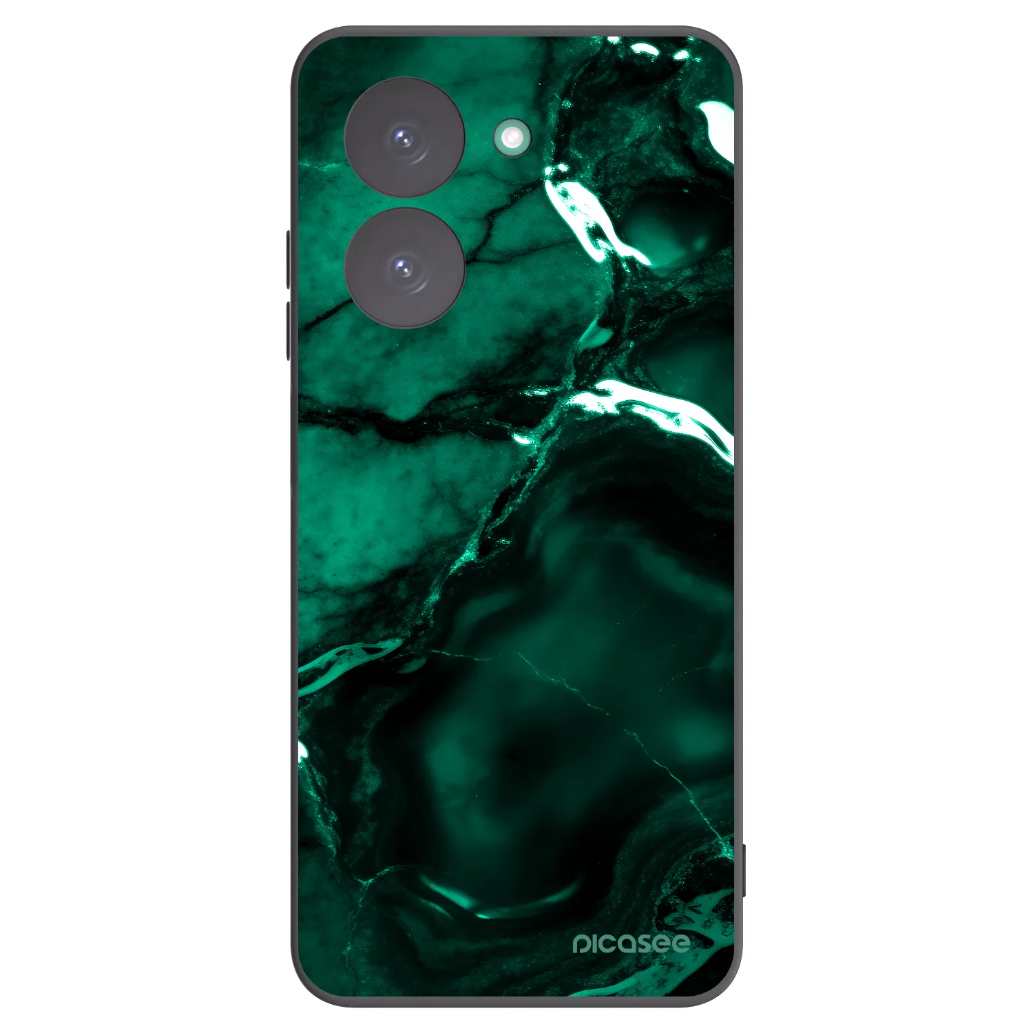 Picasee crna silikonska maskica za Xiaomi Redmi A5 - Dark emerald