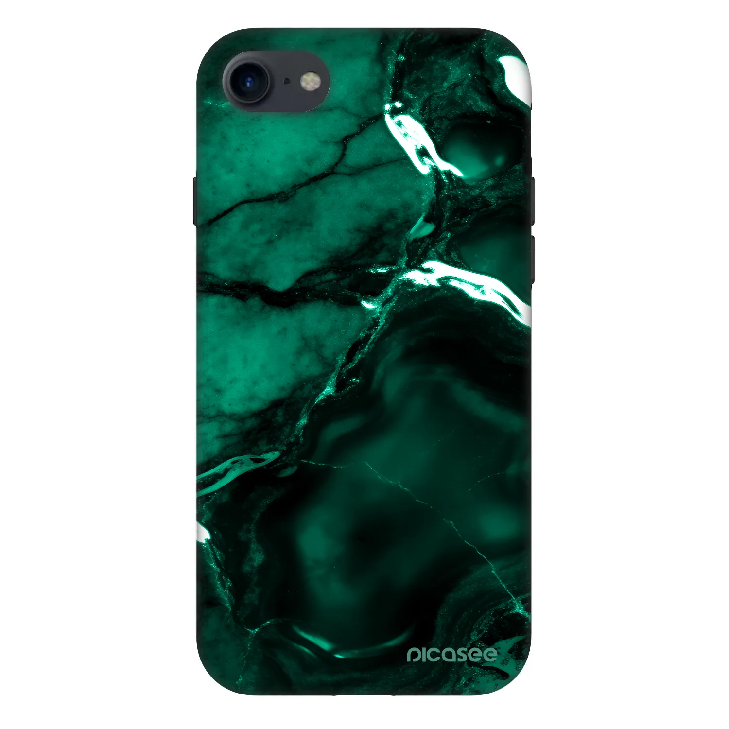 Picasee Fashion Case za Apple iPhone SE 2020 - Dark emerald