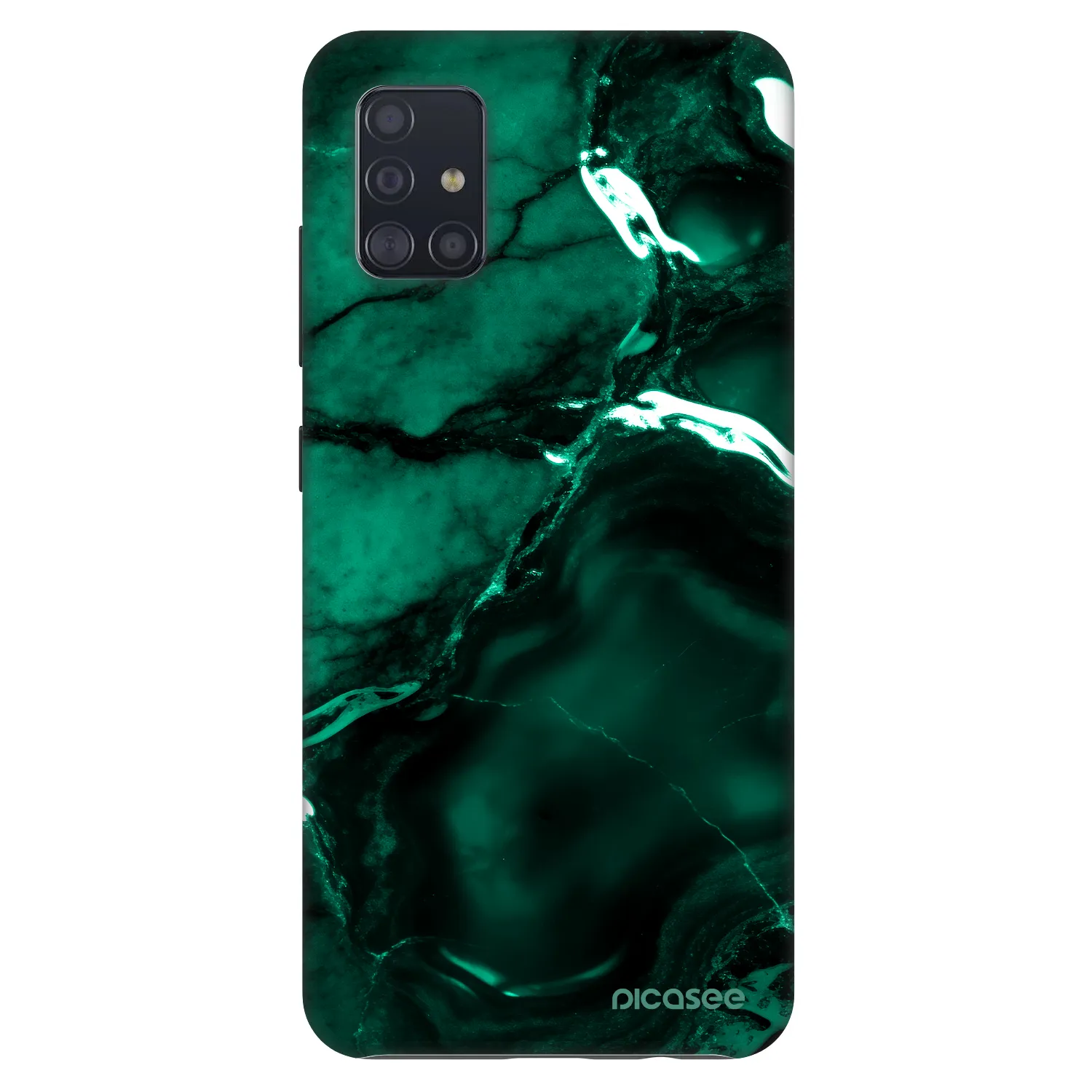 Picasee Fashion Case za Samsung Galaxy A51 A515F - Dark emerald