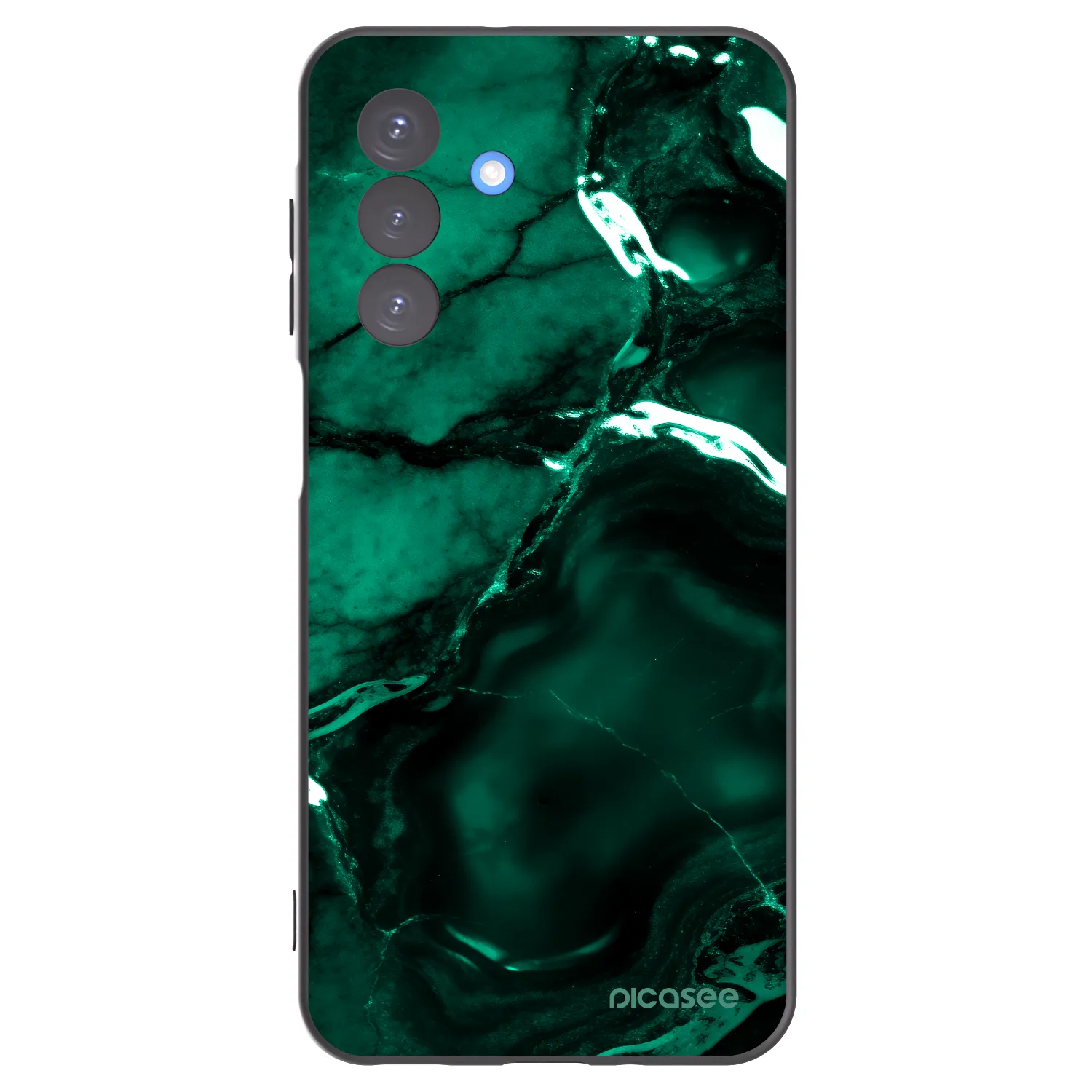 Picasee crna silikonska maskica za Samsung Galaxy A17 5G - Dark emerald