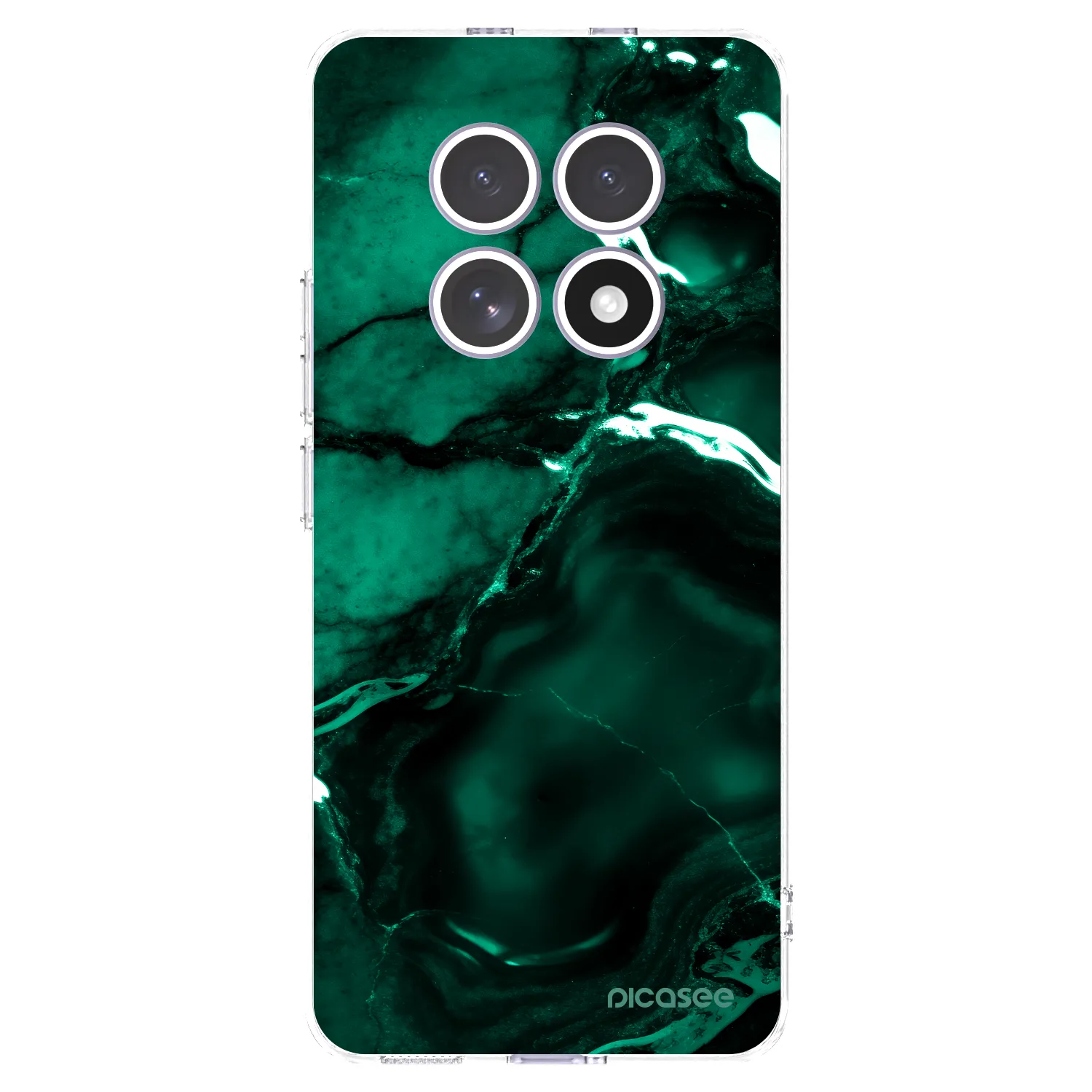 Picasee silikonska prozirna maskica za Xiaomi Redmi Note 15 4G - Dark emerald