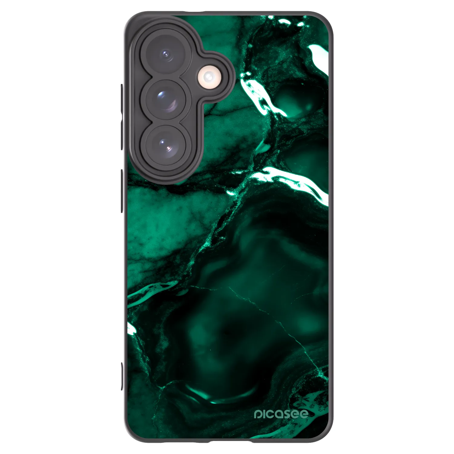 Picasee crna silikonska maskica za Samsung Galaxy S26 - Dark emerald