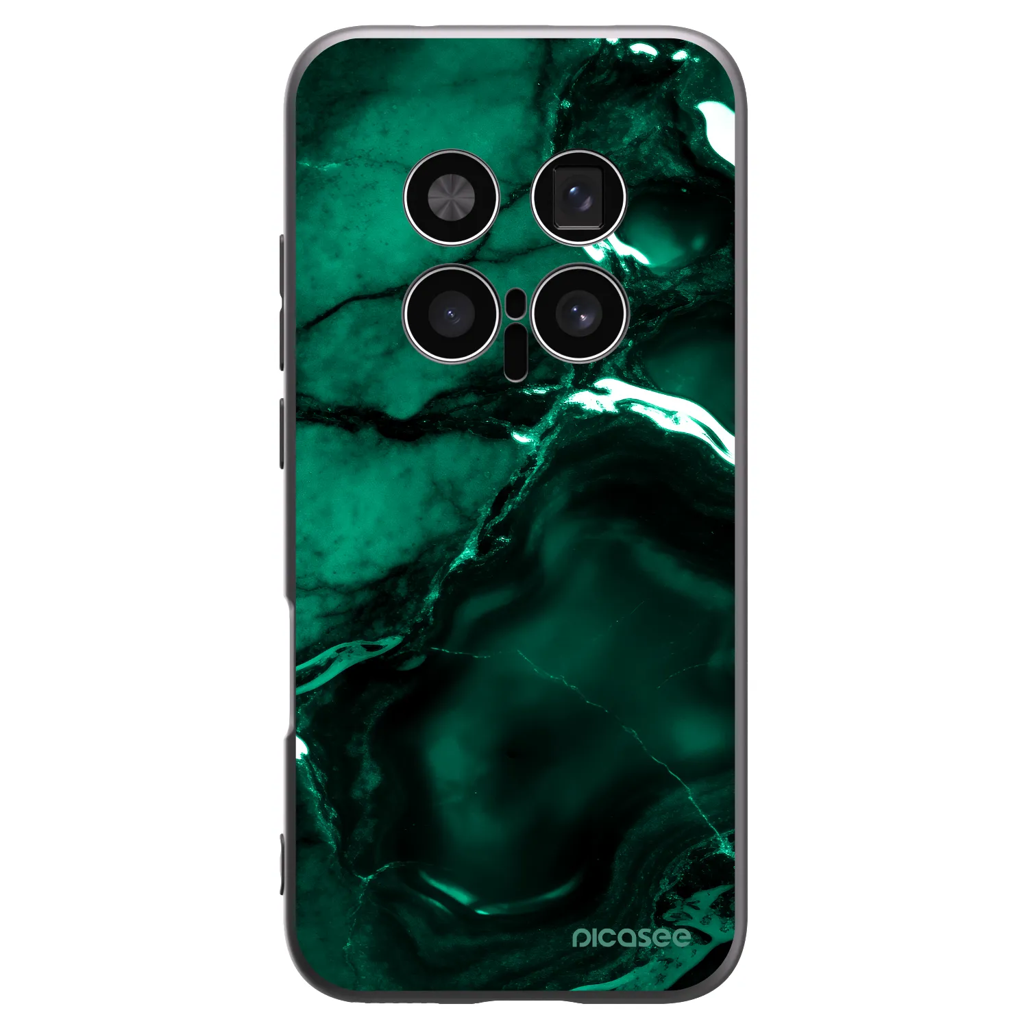 Picasee crna silikonska maskica za Honor Magic8 Pro 5G - Dark emerald