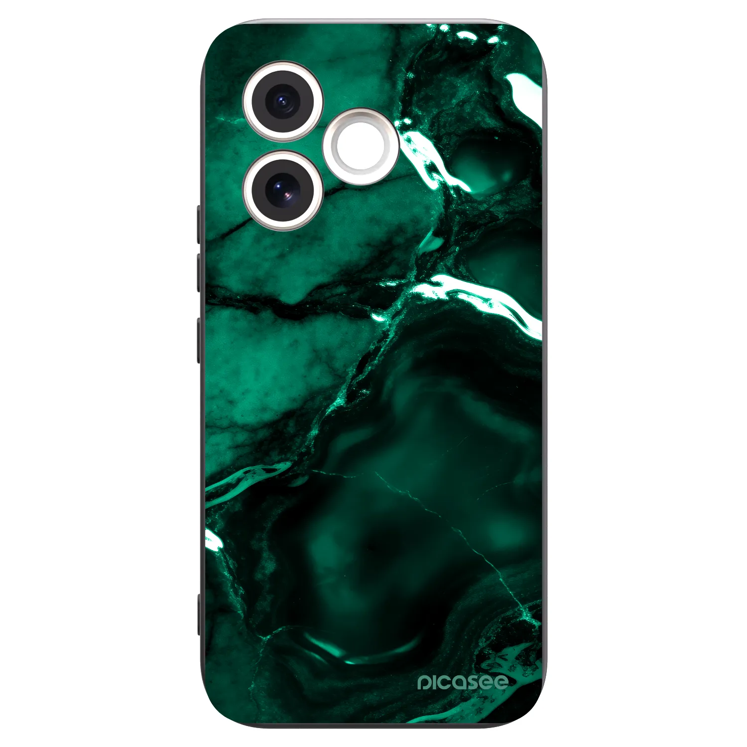 Picasee crna silikonska maskica za Honor 600 Lite - Dark emerald