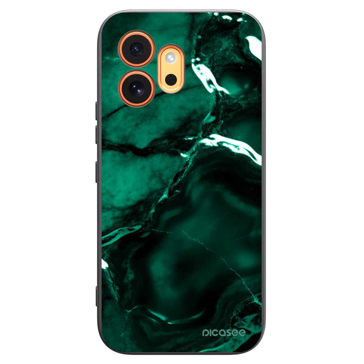 Picasee crna silikonska maskica za Honor 600 - Dark emerald