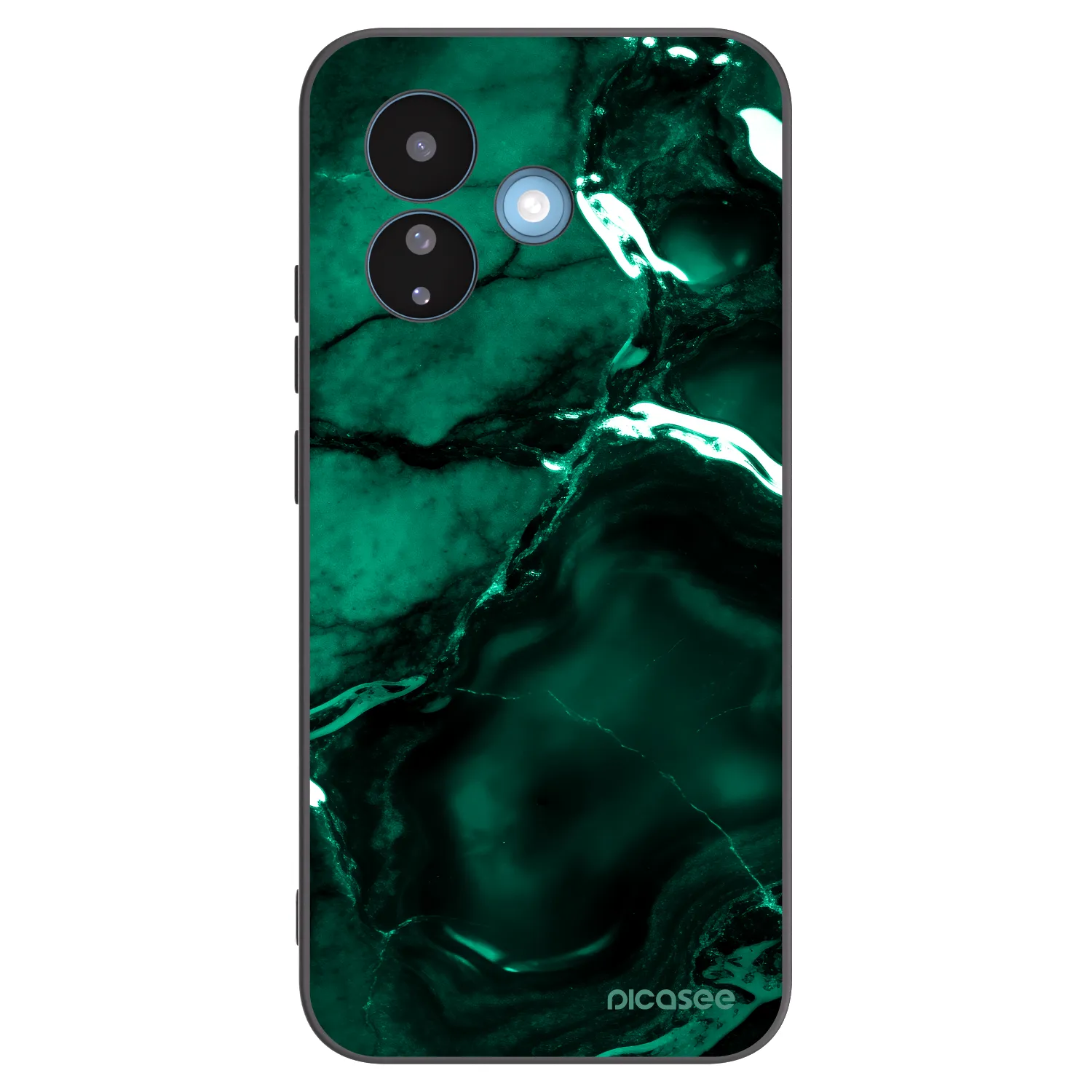 Picasee crna silikonska maskica za Xiaomi Redmi Note 17 Pro 5G - Dark emerald