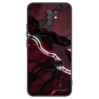 Picasee crna silikonska maskica za Xiaomi Redmi 9 - Cherry stone