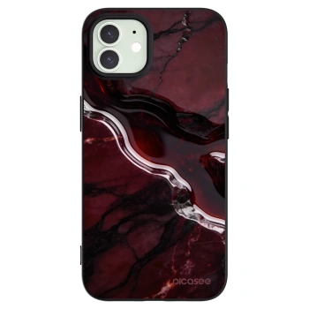Picasee crna silikonska maskica za Apple iPhone 12 Pro - Cherry stone