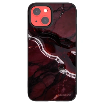Picasee crna silikonska maskica za Apple iPhone 13 mini - Cherry stone