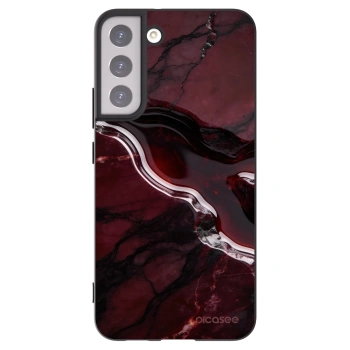 Picasee crna silikonska maskica za Samsung Galaxy S22+ 5G - Cherry stone