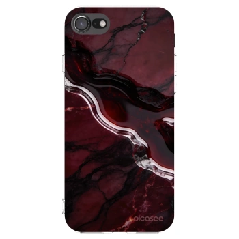 Picasee silikonska prozirna maskica za Apple iPhone SE 2022 - Cherry stone