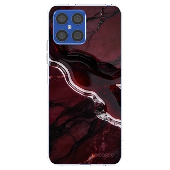 Picasee silikonska prozirna maskica za Honor X8 4G - Cherry stone