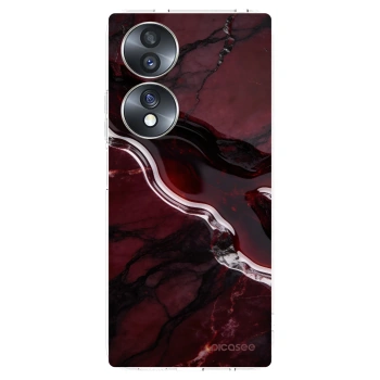 Picasee silikonska prozirna maskica za Honor 70 - Cherry stone