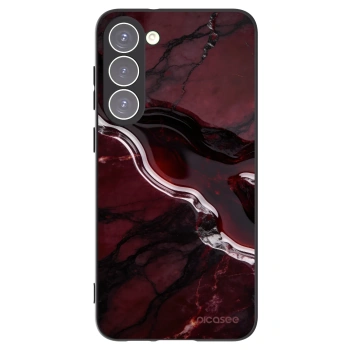 Picasee crna silikonska maskica za Samsung Galaxy S23+ 5G - Cherry stone
