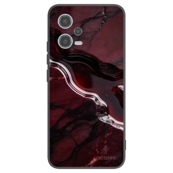 Picasee crna silikonska maskica za Xiaomi Redmi Note 12 5G - Cherry stone