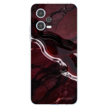 Picasee silikonska prozirna maskica za Xiaomi Redmi Note 12 5G - Cherry stone