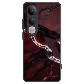 Picasee crna silikonska maskica za Vivo V50 Lite 5G - Cherry stone