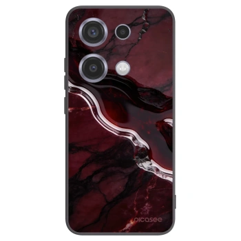 Picasee crna silikonska maskica za Xiaomi Redmi Note 14S - Cherry stone