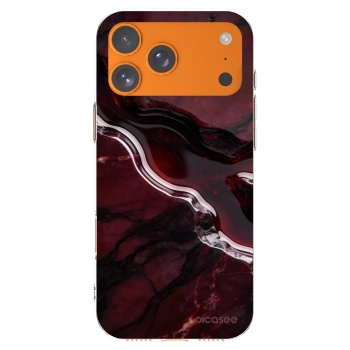 Picasee silikonska prozirna maskica za Apple iPhone 17 Pro Max - Cherry stone