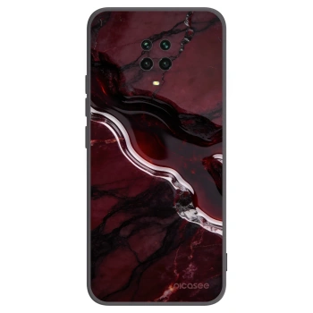 Picasee crna silikonska maskica za Xiaomi Redmi Note 9 Pro - Cherry stone
