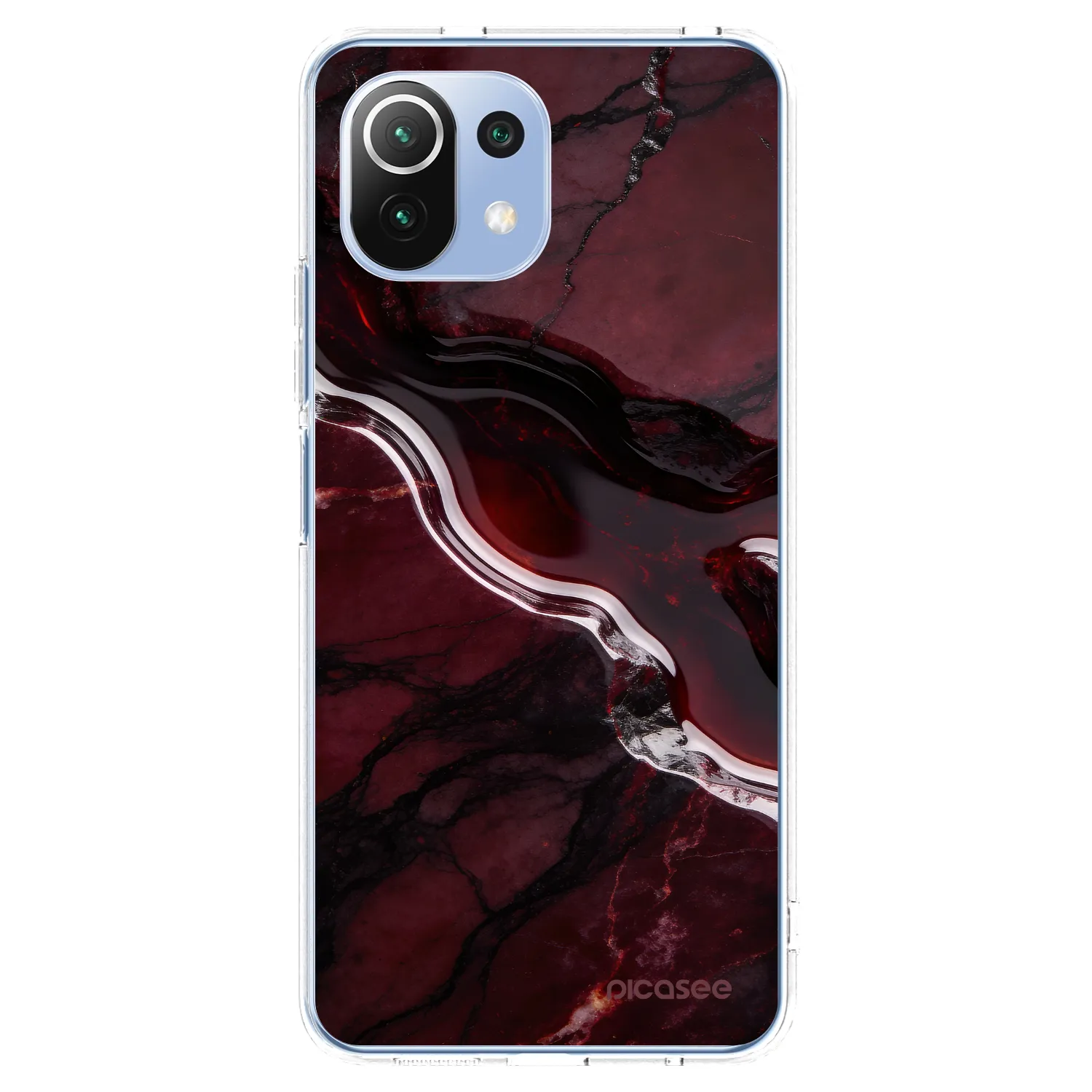 Picasee silikonska prozirna maskica za Xiaomi 11 Lite 5G NE - Cherry stone