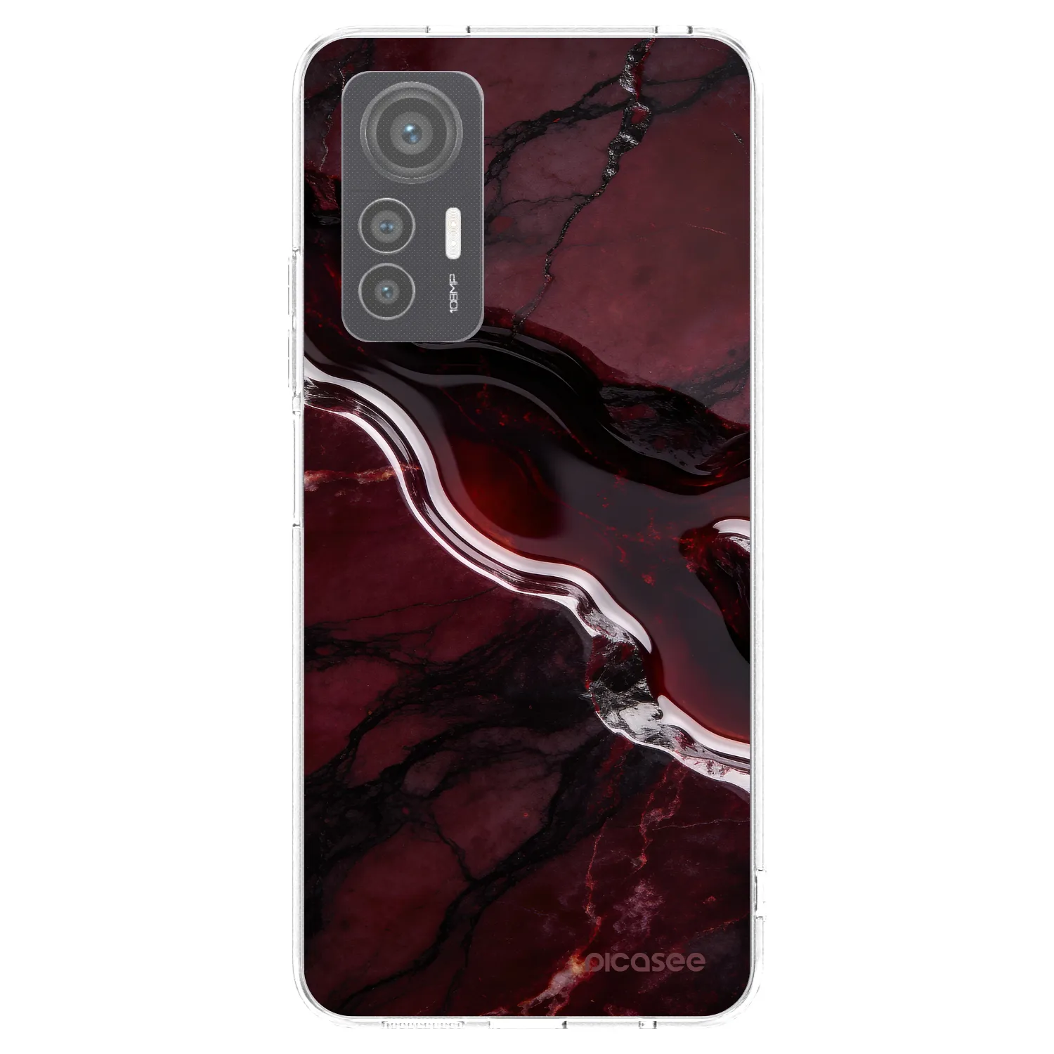 Picasee silikonska prozirna maskica za Xiaomi 12 Lite - Cherry stone