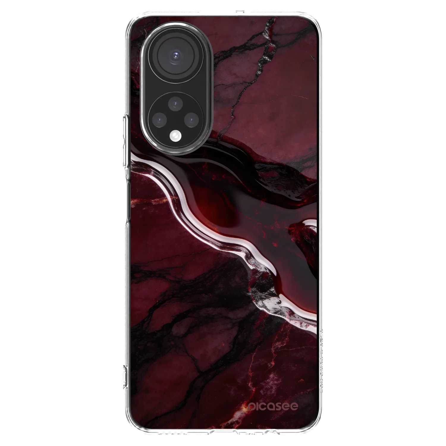 Picasee silikonska prozirna maskica za Honor X7 - Cherry stone
