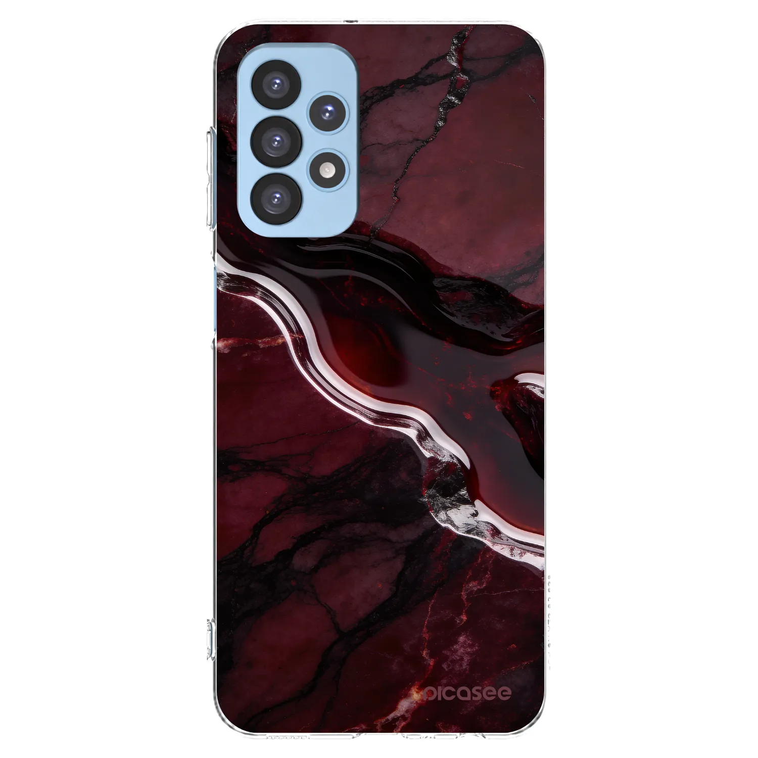 Picasee silikonska prozirna maskica za Samsung Galaxy A23 A235F 4G - Cherry stone