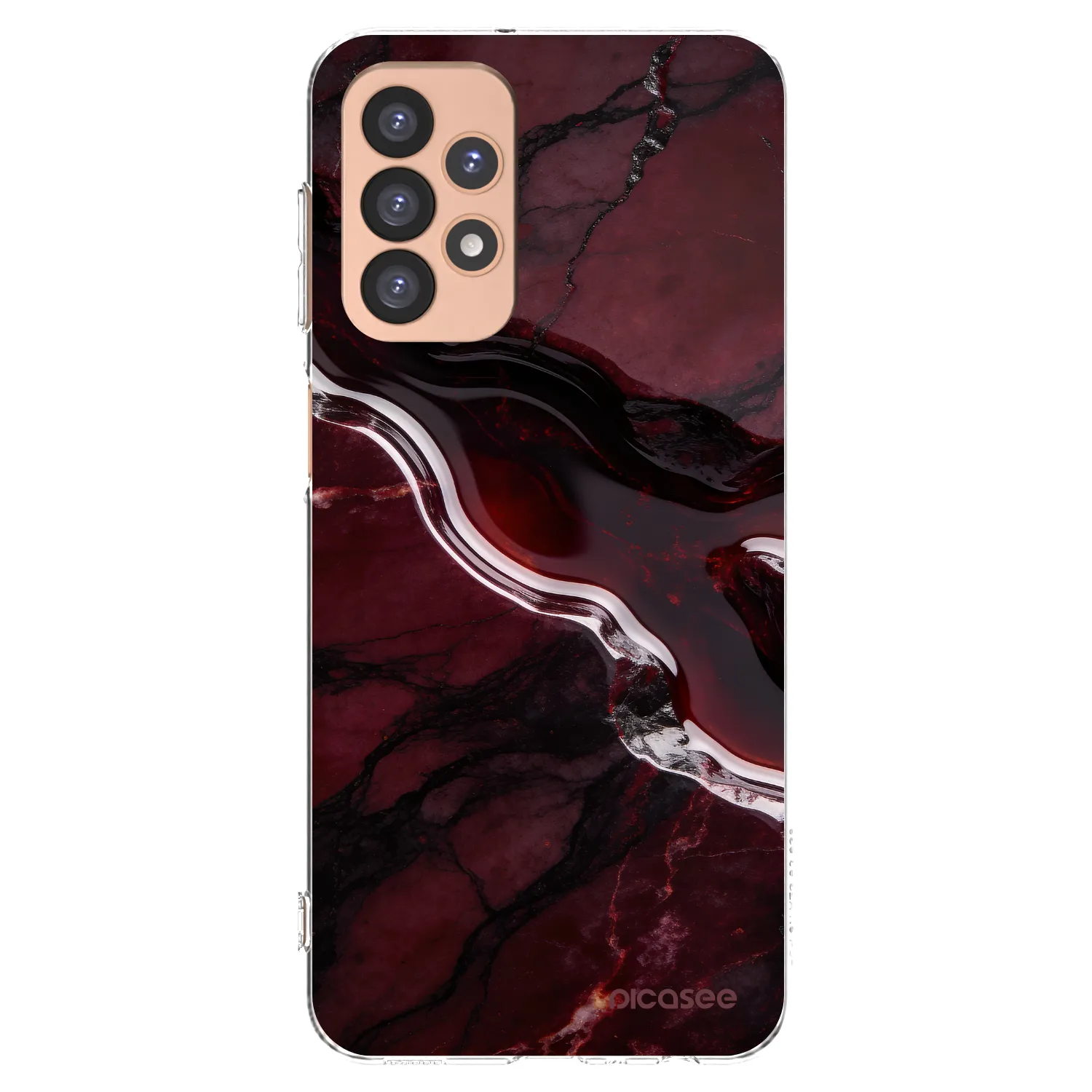 Picasee silikonska prozirna maskica za Samsung Galaxy A23 A236B 5G - Cherry stone