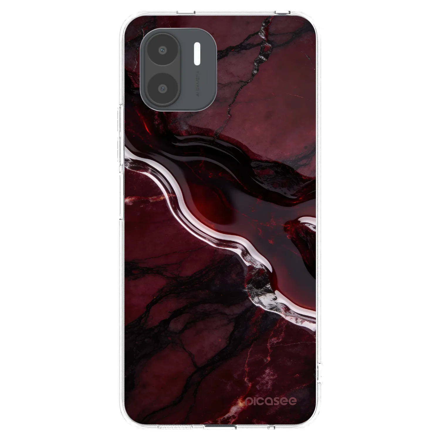 Picasee silikonska prozirna maskica za Xiaomi Redmi A1 - Cherry stone