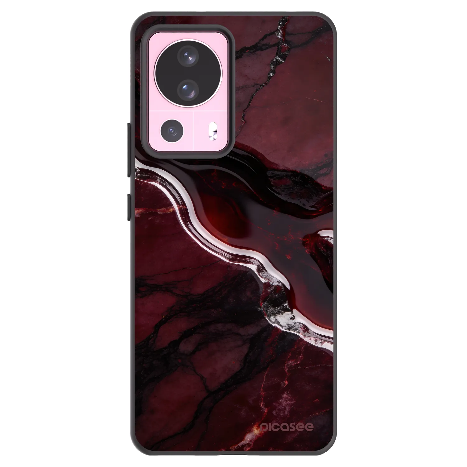 Picasee crna silikonska maskica za Xiaomi 13 Lite - Cherry stone