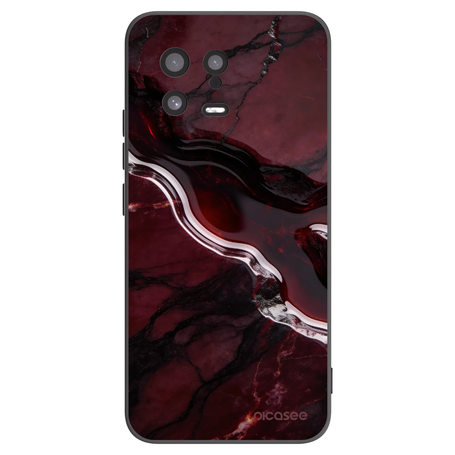 Picasee crna silikonska maskica za Xiaomi 13 - Cherry stone