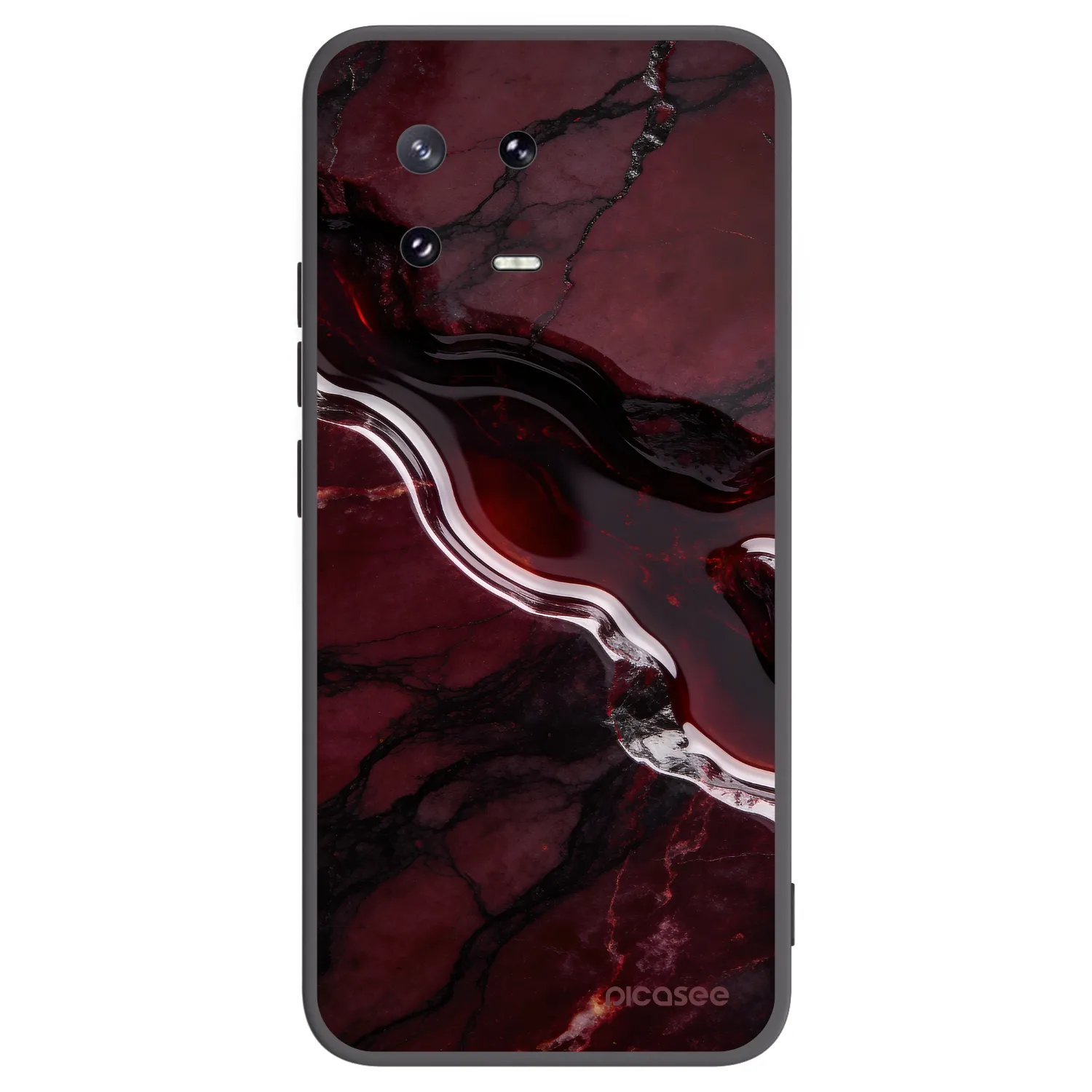 Picasee crna silikonska maskica za Xiaomi 13 Pro - Cherry stone