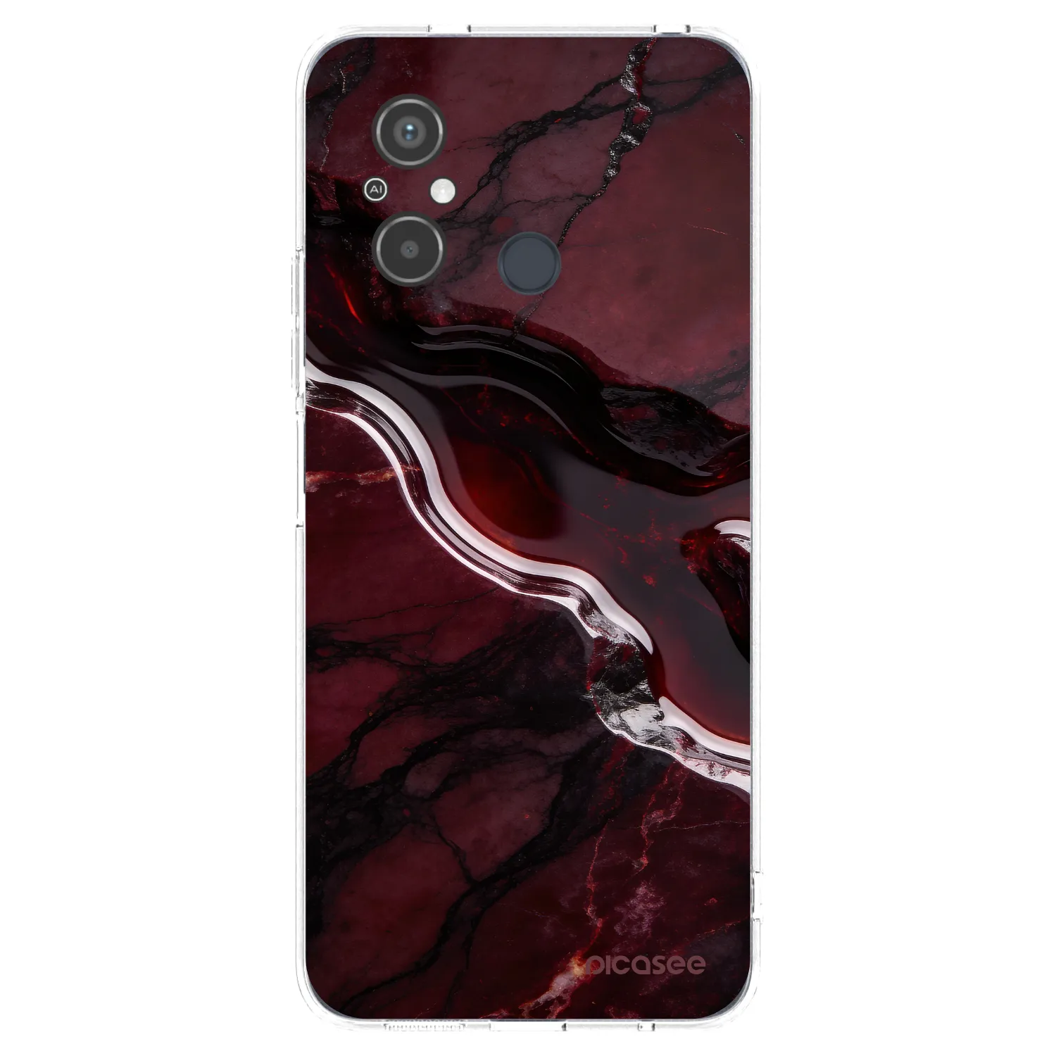 Picasee silikonska prozirna maskica za Xiaomi Redmi 12C - Cherry stone