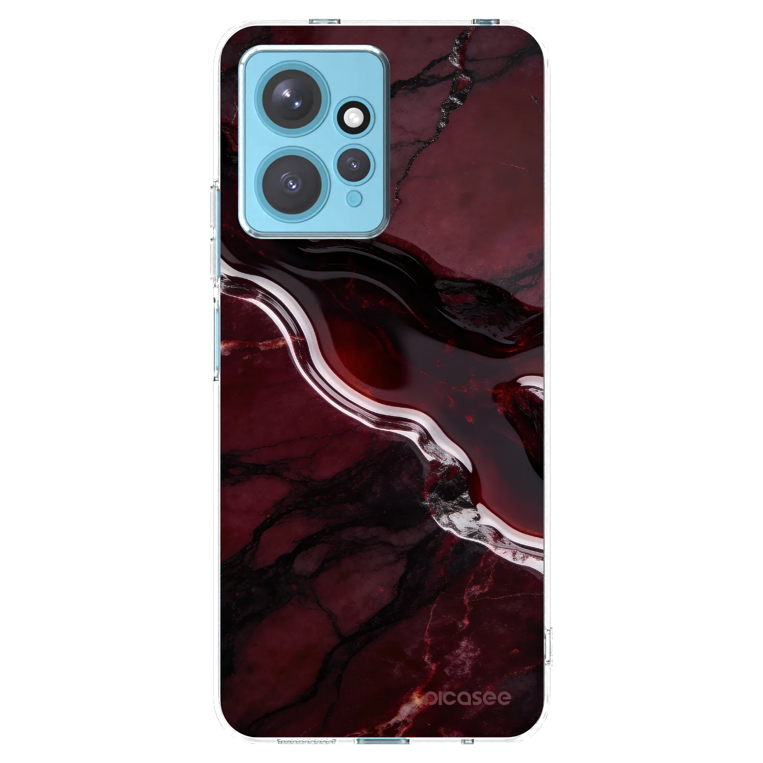 Picasee silikonska prozirna maskica za Xiaomi Redmi Note 12 4G - Cherry stone