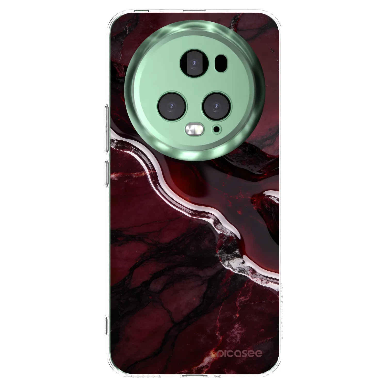 Picasee silikonska prozirna maskica za Honor Magic5 Pro - Cherry stone