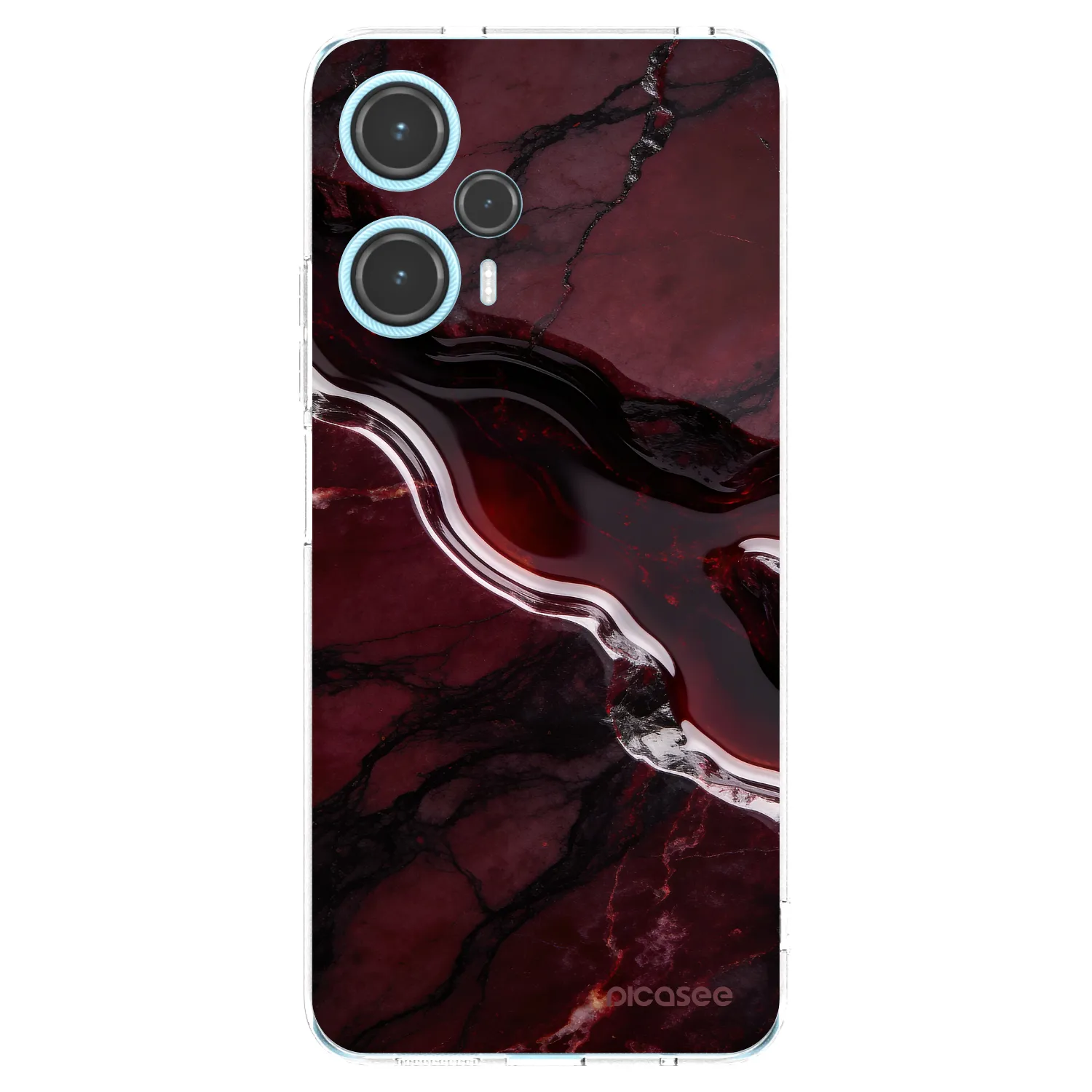 Picasee silikonska prozirna maskica za Xiaomi Poco F5 - Cherry stone