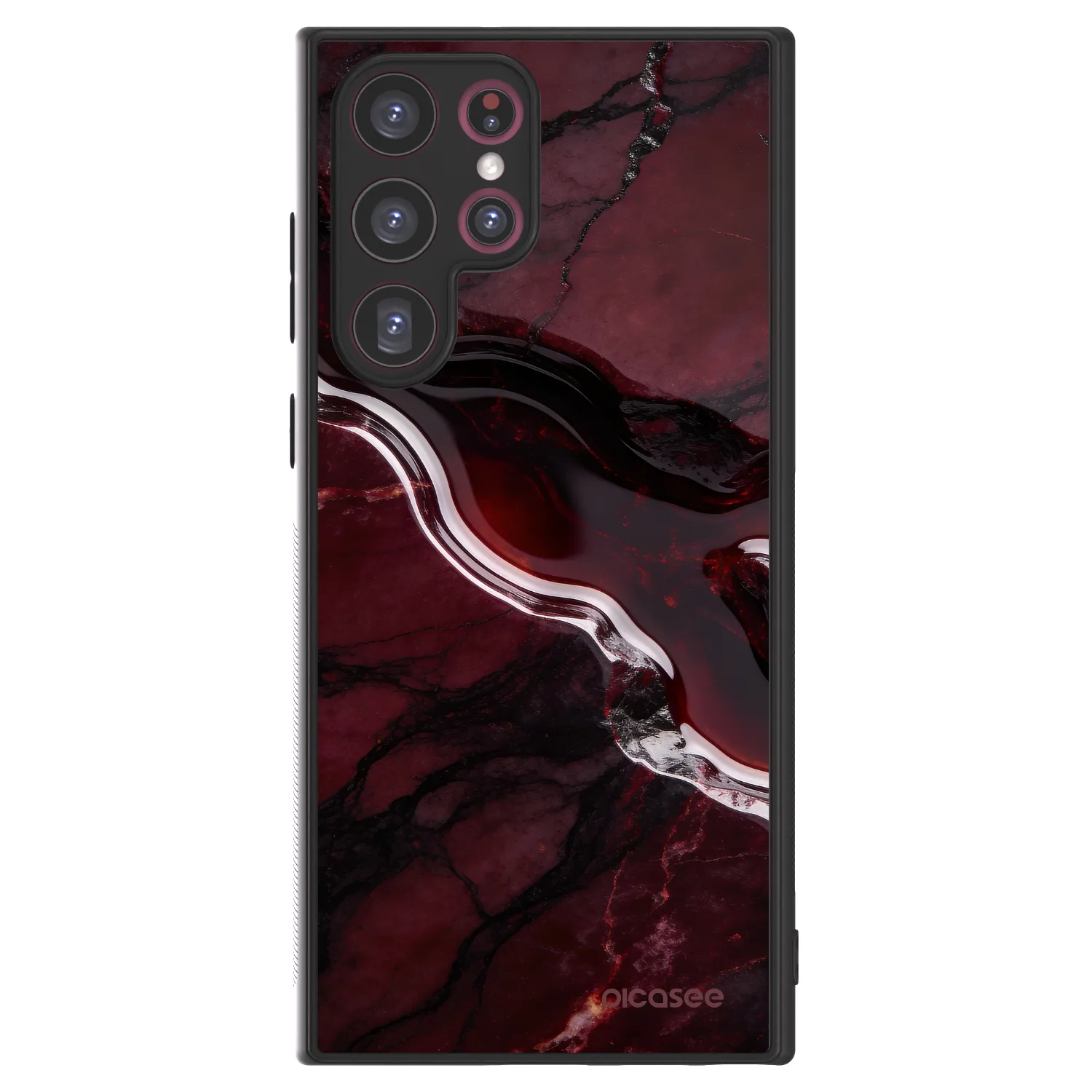 Picasee ULTIMATE CASE PowerShare za Samsung Galaxy S22 Ultra 5G - Cherry stone