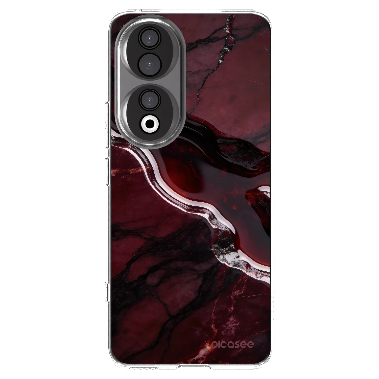 Picasee silikonska prozirna maskica za Honor 90 5G - Cherry stone
