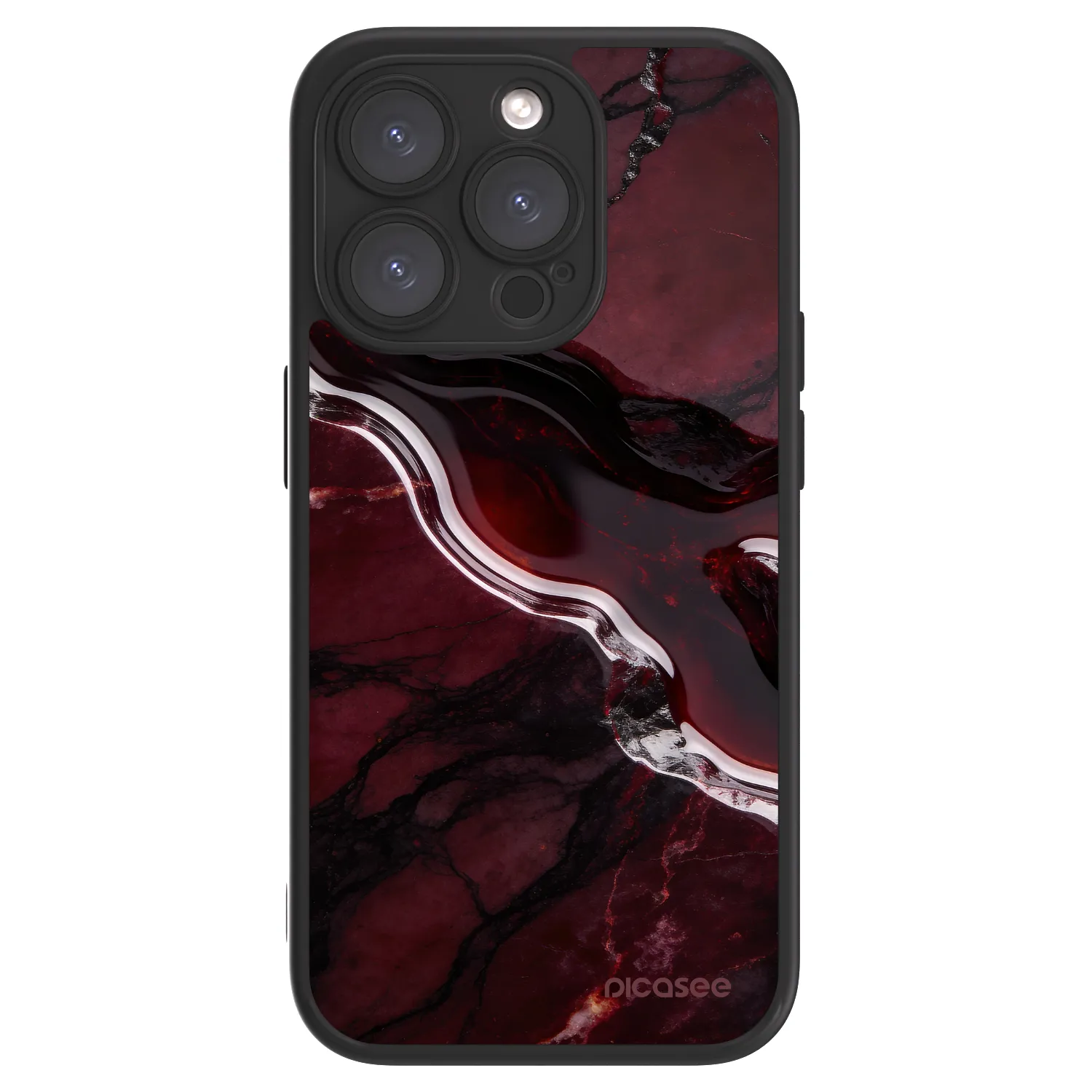 Picasee ULTIMATE CASE MagSafe za Apple iPhone 15 Pro - Cherry stone