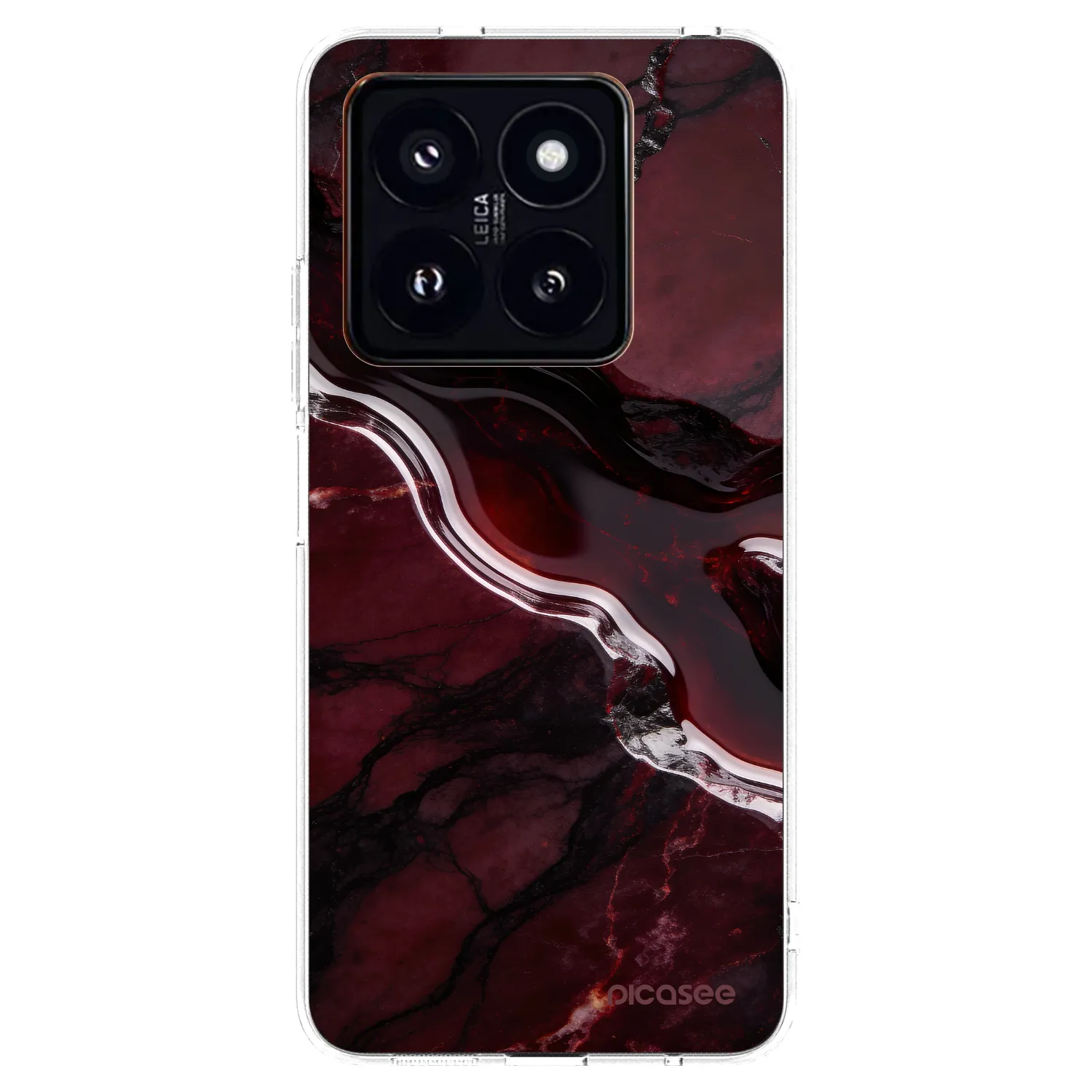 Picasee silikonska prozirna maskica za Xiaomi 14 Pro - Cherry stone