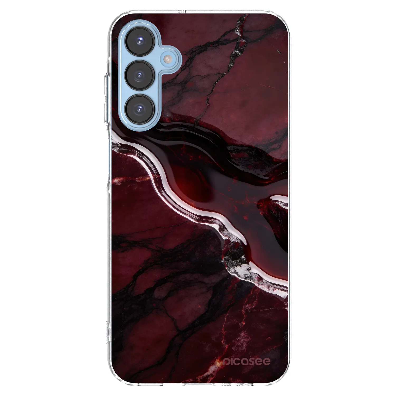 Picasee silikonska prozirna maskica za Samsung Galaxy A15 A156B 5G - Cherry stone