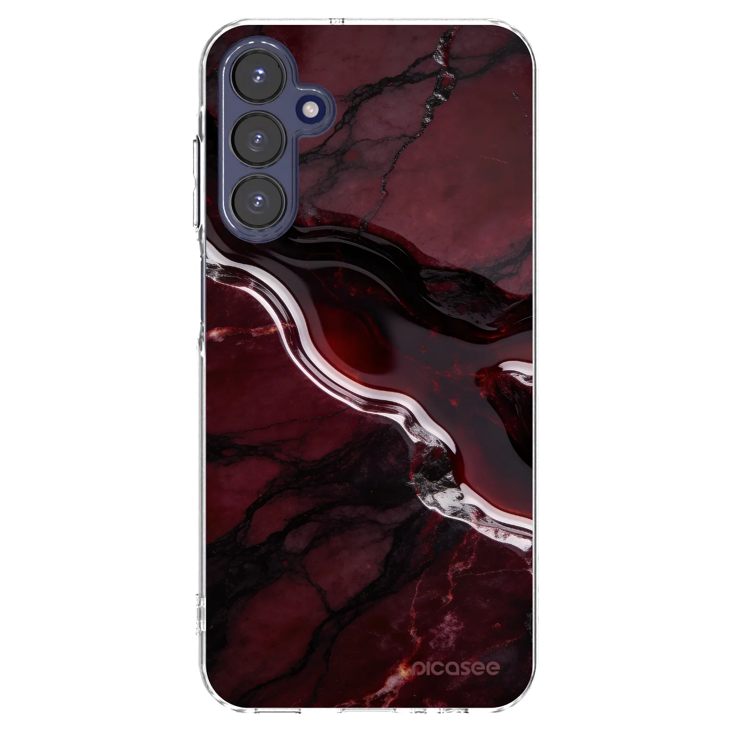Picasee silikonska prozirna maskica za Samsung Galaxy A15 A155F 4G - Cherry stone