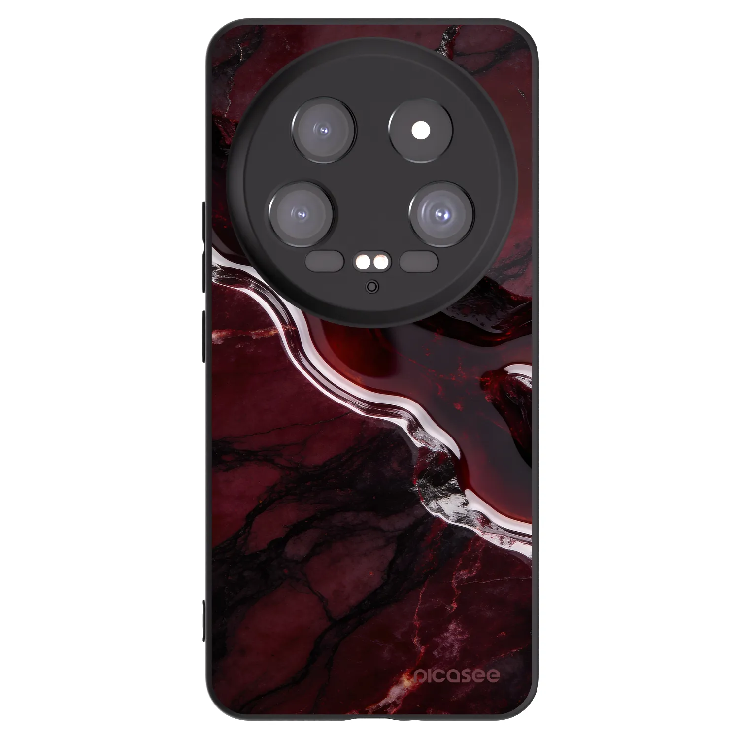 Picasee crna silikonska maskica za Xiaomi 14 Ultra - Cherry stone