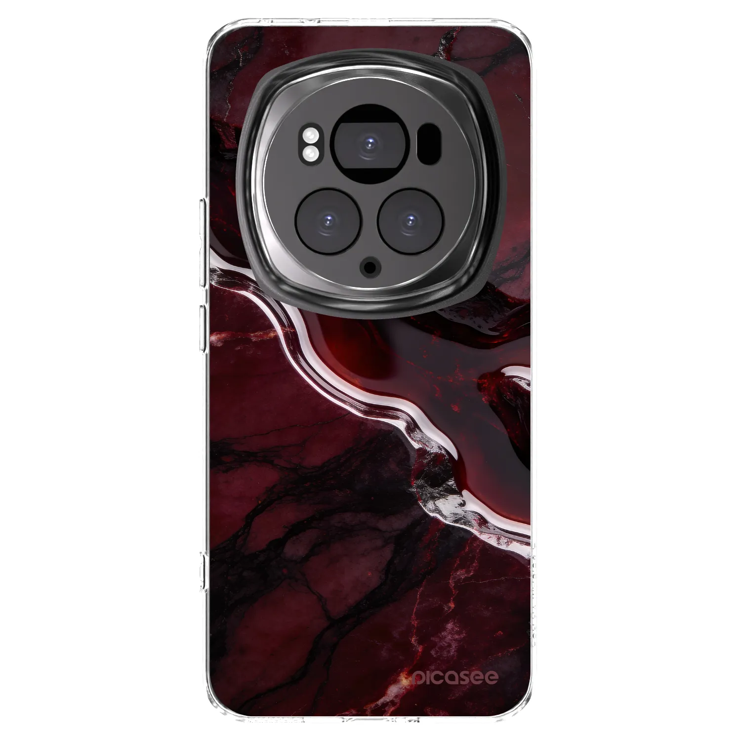 Picasee silikonska prozirna maskica za Honor Magic6 Pro - Cherry stone